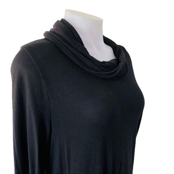 Daisy & Queen Black Turtle Neck Skirted Maxi Dress Size M - Picture 8 of 10